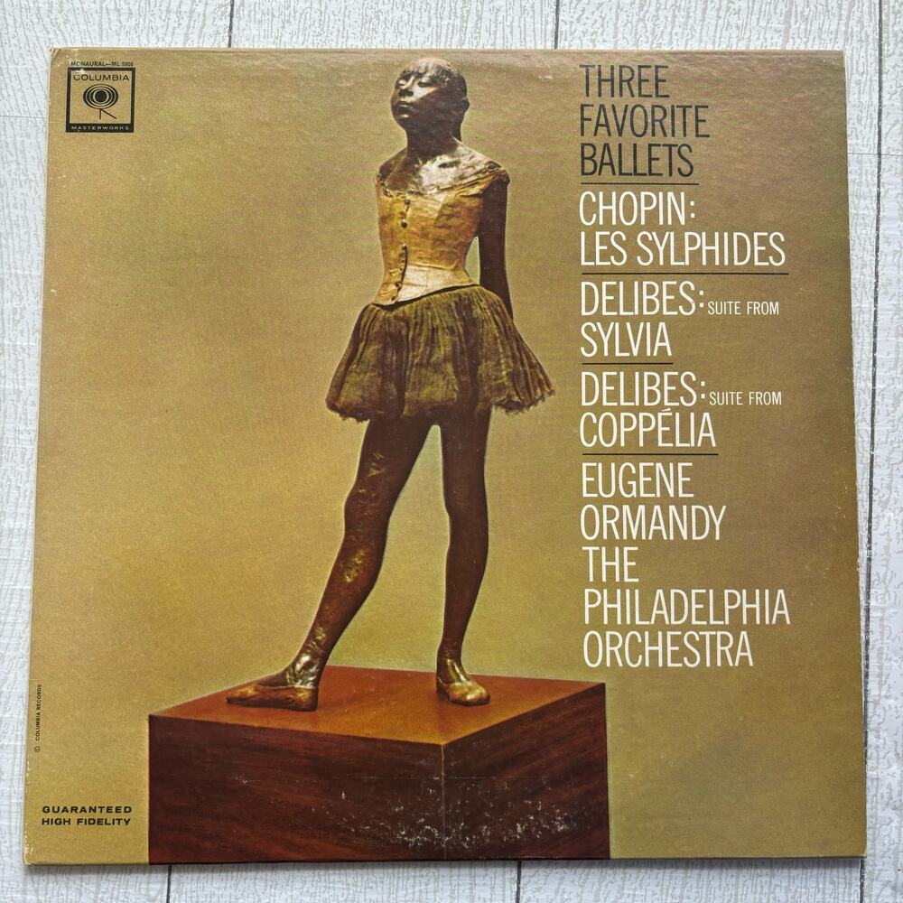 Vintage 1963 Three Favorite Ballets Ormandy LP Columbia